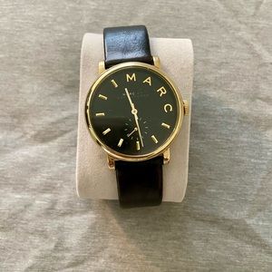 Black and gold Marc Jacob's Watch